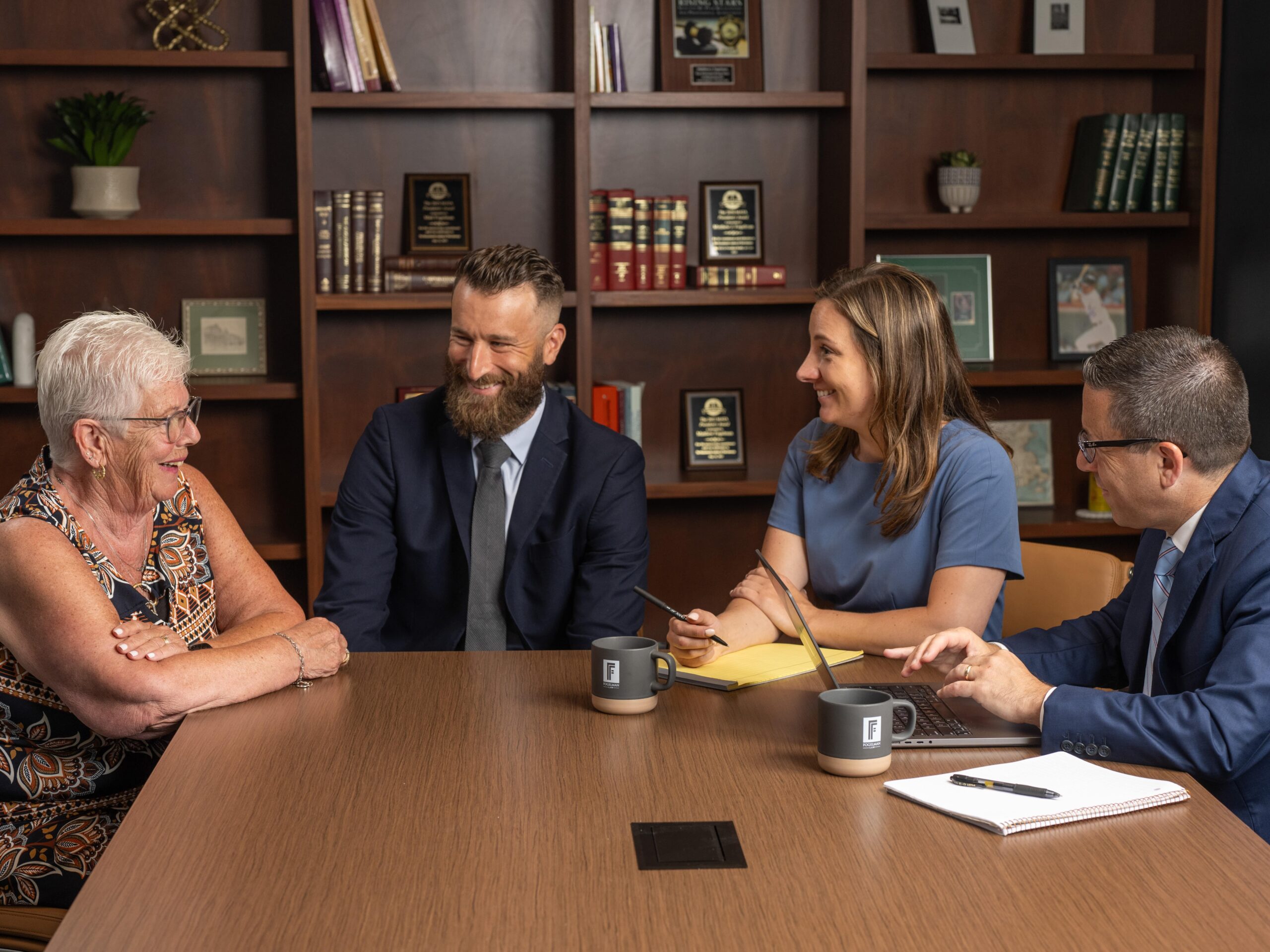 fogelman attorneys with client-min